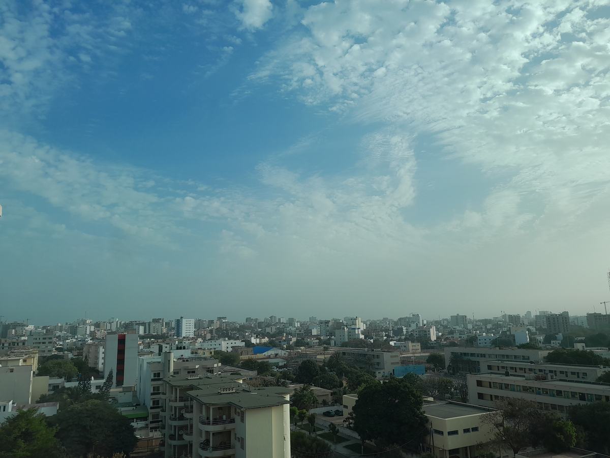 Centre-ville du Plateau à Dakar, immeubles modernes